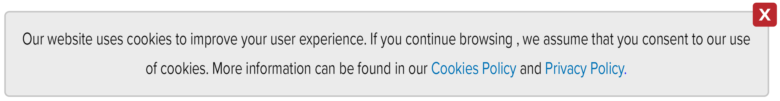 The above is a standard cookie pop-up that asks the user’s permission to collect their data and for what purpose.