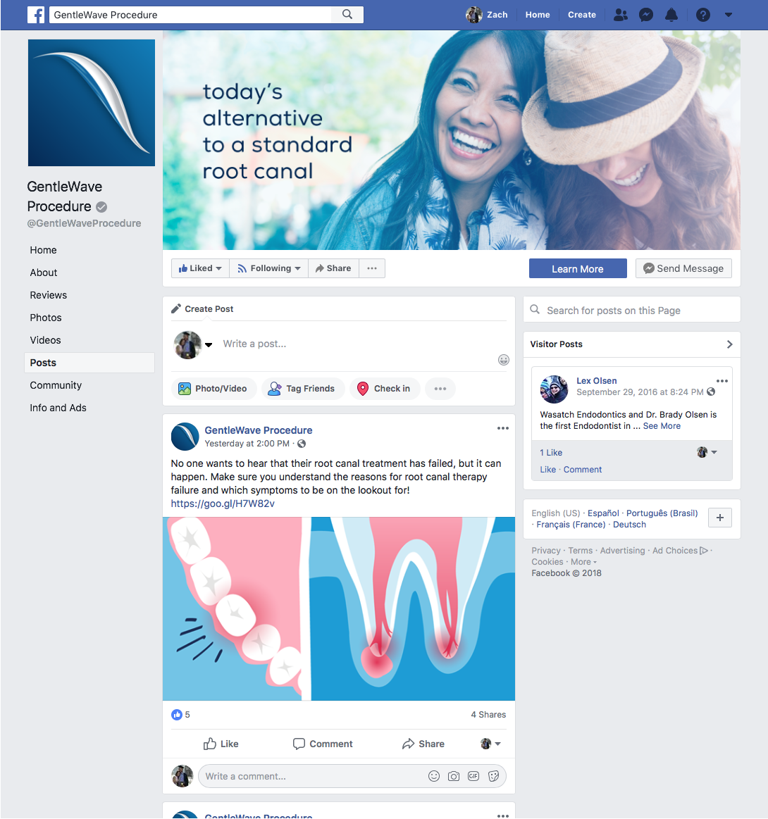 When developing content for the GentleWave® Procedure's Facebook Page, we ensure that the post imagery maintains a consistent look and feel.