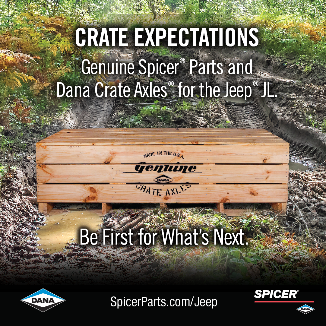 We developed creative for Spicer® that highlights its involvement with the Jeep® off-road and performance scene.