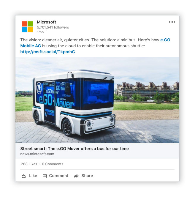 Microsoft keeps its followers up-to-date with news about technological advancements.