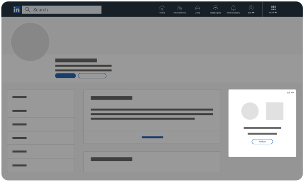 Dynamic LinkedIn ad