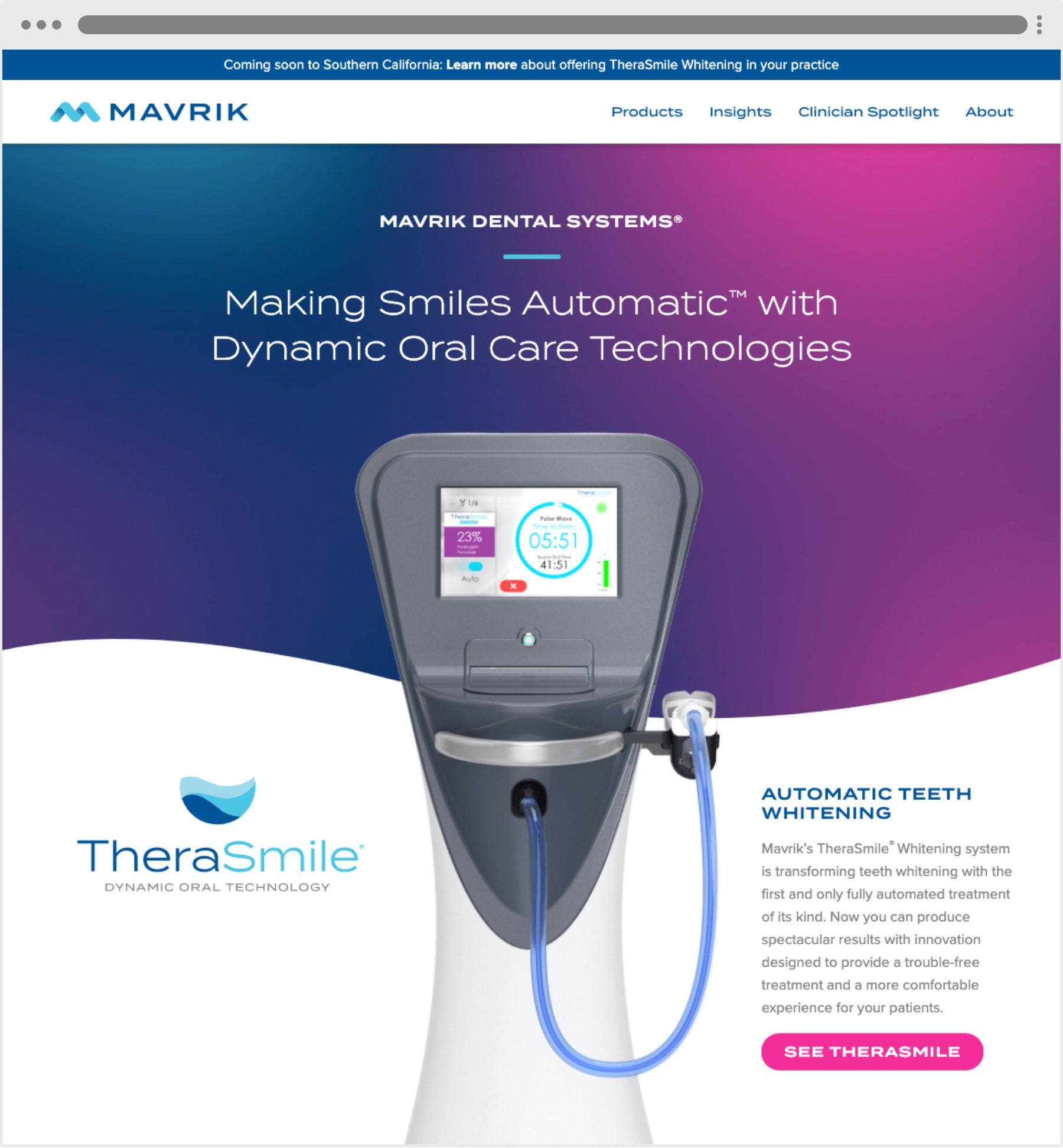 Mavrik Dental Homepage