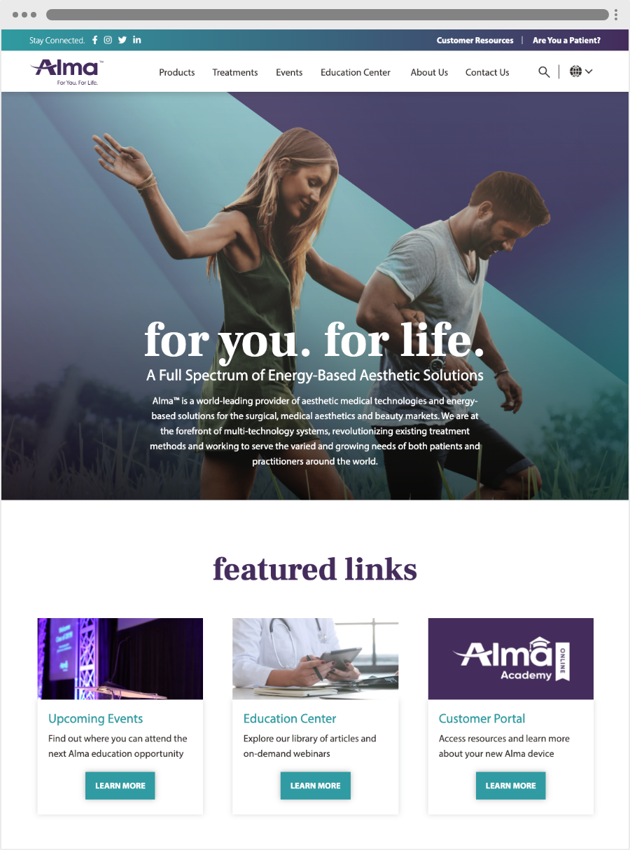 Alma Inc Homepage
